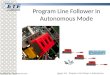 Program Line Follower in Autonomous Mode