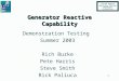 Generator Reactive Capability