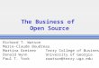 The Business of  Open Source
