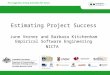 Estimating Project Success