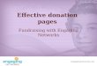 Effective donation pages