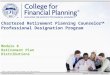 Chartered Retirement Planning Counselor SM  Professional Designation Program
