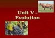 Unit V - Evolution