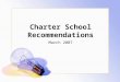 Charter School Recommendations