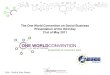 The One World Convention on Social Business Presentation of the third day 21st of May 2011