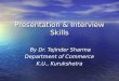 Presentation & Interview Skills