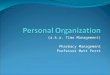 Personal Organization