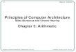 Principles of Computer Architecture Miles Murdocca and Vincent Heuring Chapter 3: Arithmetic