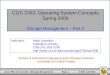 CGS 3763: Operating System Concepts Spring 2006 Storage Management – Part 2