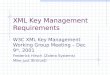 XML Key Management Requirements