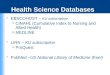 Health  Science Databases