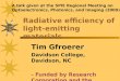 Radiative efficiency of light-emitting materials