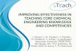 Improving Effectiveness in Teaching Core Chemical Engineering Knowledge and Competencies