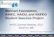 Walmart Foundation, AIHEC, HACU, and NAFEO Student Success Project