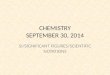 CHEMISTRY SEPTEMBER  30,  2014