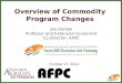 Overview of Commodity Program Changes