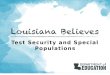 Test Security and Special Populations