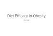 Diet Efficacy in Obesity