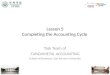 Lesson 5 Completing the Accounting Cycle