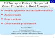 EU Transport Policy in Support of Green Propulsion in Road Transport