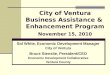 City of Ventura Business Assistance &  Enhancement Program November 15, 2010