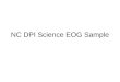 NC DPI Science EOG Sample