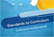 Standards to Curriculum