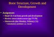 Bone Structure, Growth and Development