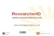ResearcherID  researcherid