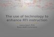 The use of technology to enhance RTI instruction