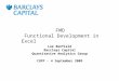 FMD  Functional Development in Excel