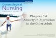 Chapter 14:  Anxiety & Depression in the Older Adult