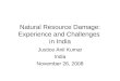 Natural Resource Damage: Experience and Challenges  in India