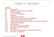 Chapter 6 - Procedures