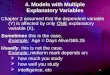 4. Models with Multiple Explanatory Variables