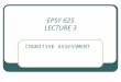 EPSY 625 LECTURE 3