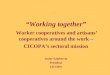 “Working together” Worker cooperatives and artisans’ cooperatives around the work –
