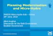 Planning Modernisation and Micro-Hydro