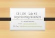 CS 1150  – Lab #3 – Representing Numbers