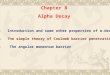 Chapter 8 Alpha Decay