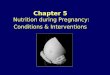 Chapter 5 Nutrition during Pregnancy: Conditions & Interventions