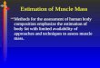 Estimation of Muscle Mass