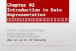 Chapter 02 Introduction to Data Representation การแทนข้อมูลในคอมพิวเตอร์