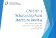 Childrenâ€™s Scholarship Fund Literature Review
