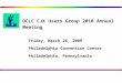 OCLC CJK Users Group 2010 Annual Meeting