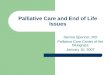 Palliative Care and End of Life Issues