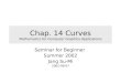 Chap. 14 Curves Mathematics for Computer Graphics Applications
