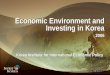Economic Environment and Investing in Korea