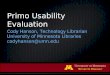 Primo Usability Evaluation