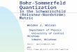 Bohr-Sommerfeld Quantization In the Schwarzschild (Reissner-Nordström) Metric